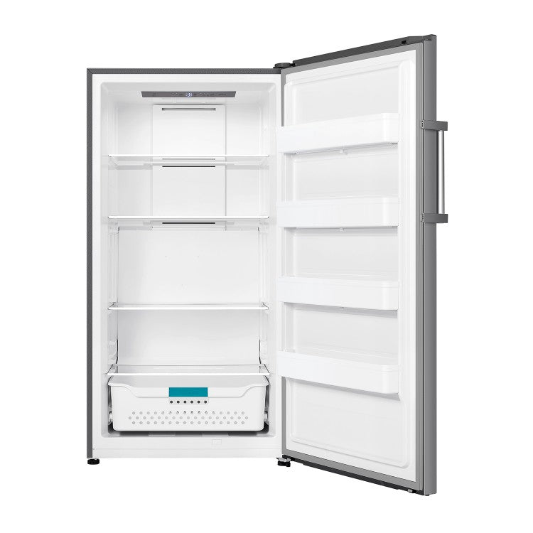 Hisense 17 cu.ft. Silver Garage Ready Convertible Upright Freezer with Reversible Door SUPPORT