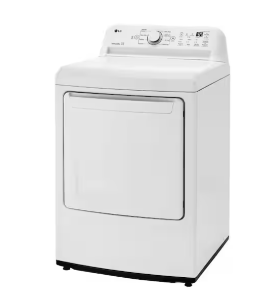 LG 7.3 Cu. Ft. Vented Electric Dryer in White with Sensor Dry
