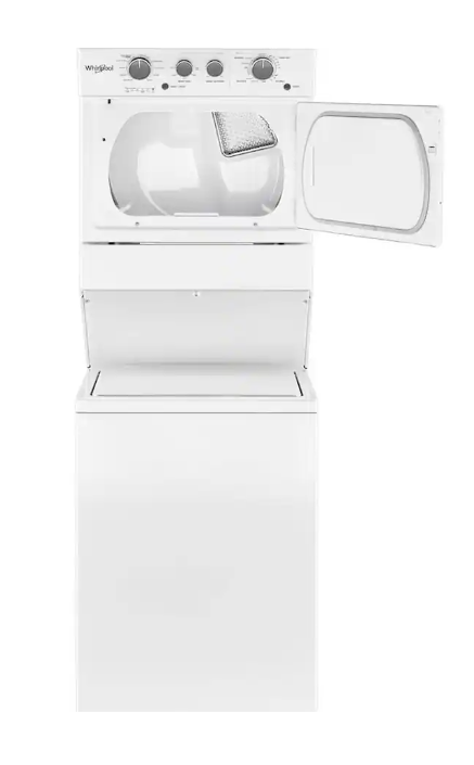 Whirlpool - 3.5 Cu. Ft. Top Load Washer & 5.9 Cu. Ft. Electric Dryer - Dual Action Agitator - White