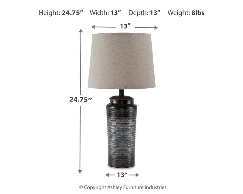Ashley Express - Norbert Metal Table Lamp (2/CN)