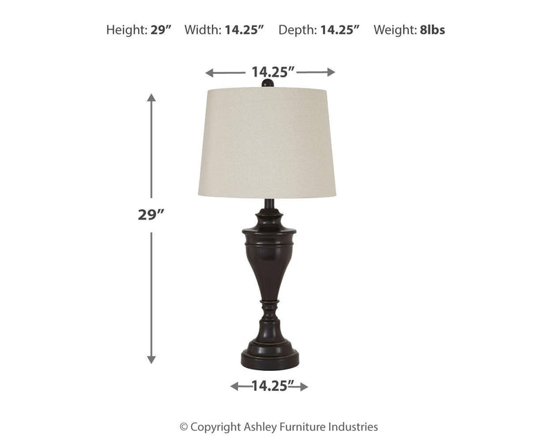 Ashley Express - Darlita Metal Table Lamp (2/CN)