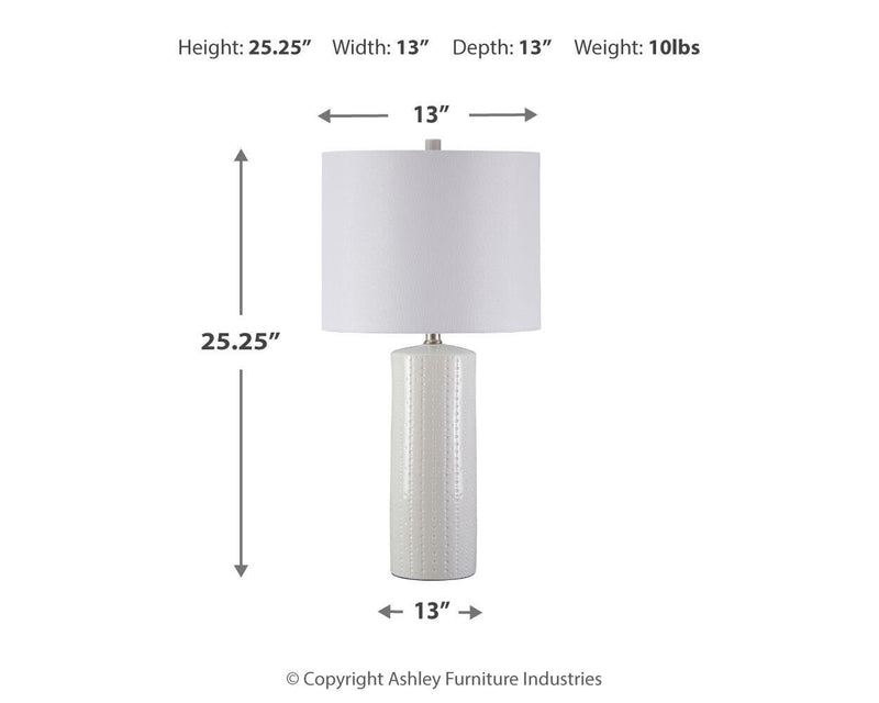 Ashley Express - Steuben Ceramic Table Lamp (2/CN)