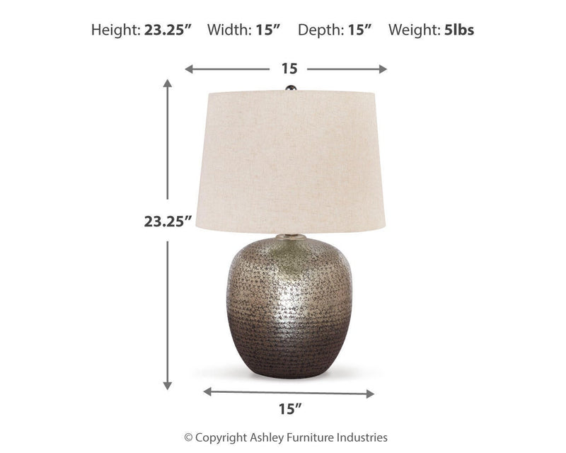 Ashley Express - Magalie Metal Table Lamp (1/CN)