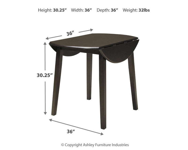 Ashley Express - Hammis Round DRM Drop Leaf Table