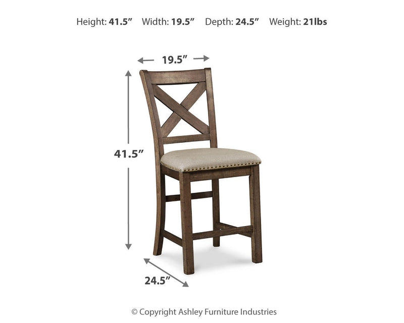 Ashley Express - Moriville Upholstered Barstool (2/CN)
