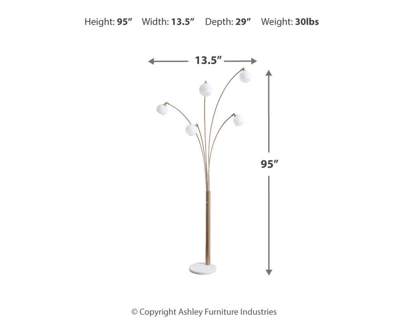 Ashley Express - Taliya Metal Arc Lamp (1/CN)