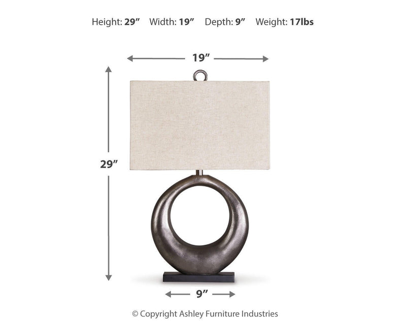 Ashley Express - Saria Metal Table Lamp (1/CN)