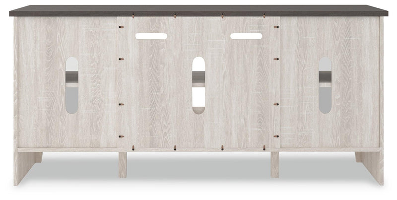 Ashley Express - Dorrinson LG TV Stand w/Fireplace Option