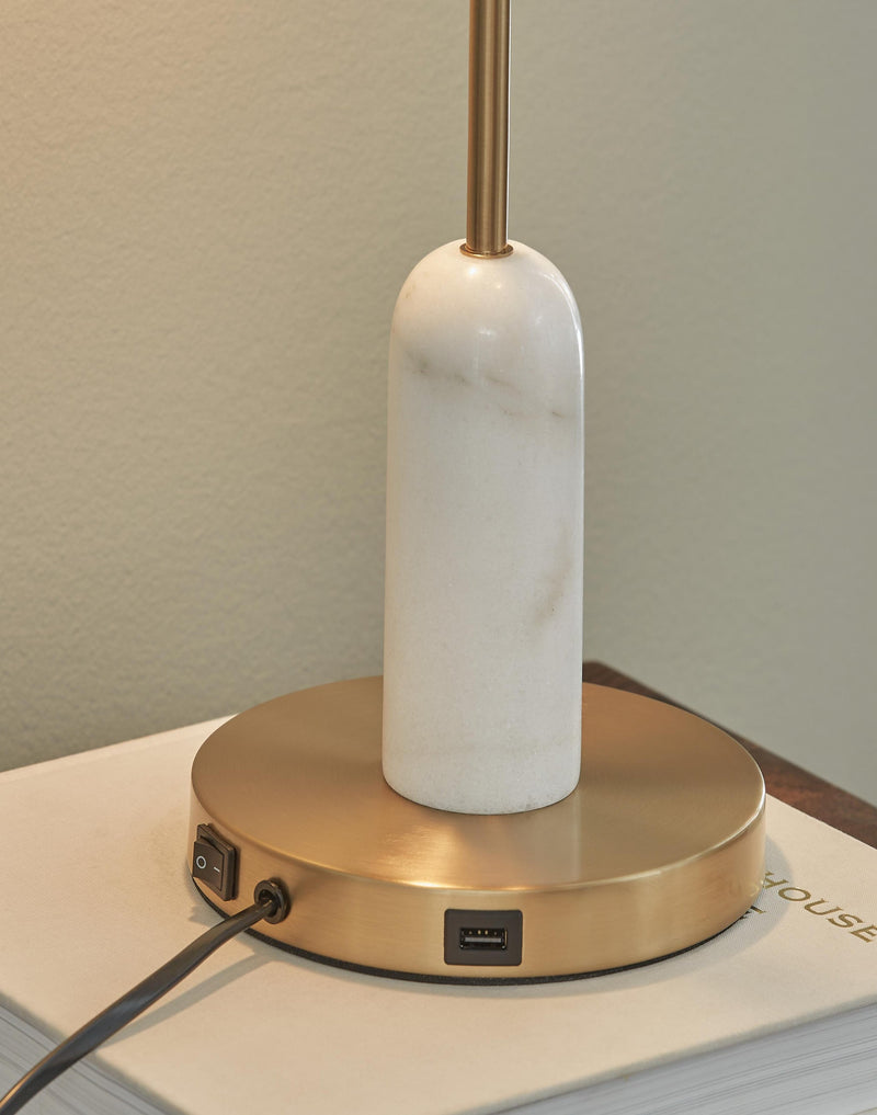 Ashley Express - Rowleigh Marble Desk Lamp (1/CN)
