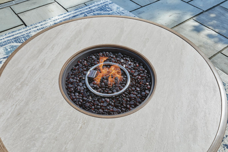 Rainier Ranch Round Fire Pit Table
