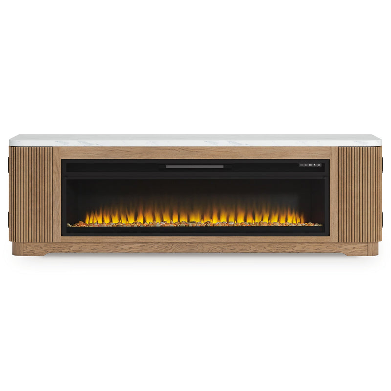 Camdill 80" TV Stand with Electric Fireplace