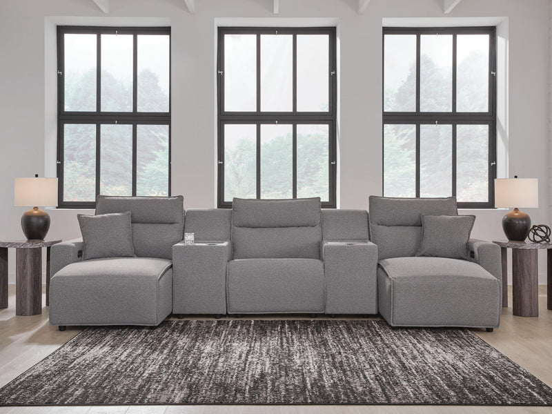 Modmax II 5-Piece Power Reclining Sectional with Chaise and Consoles