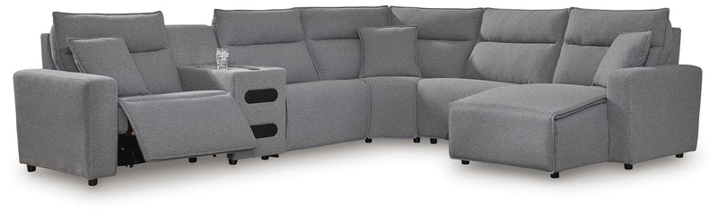 Modmax II 6-Piece Reclining Sectional with Chaise and Audio Console