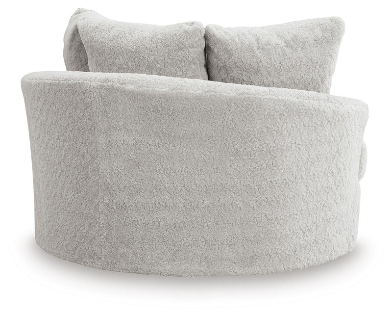 Cuddle Plush Oversized Swivel Accent Chair