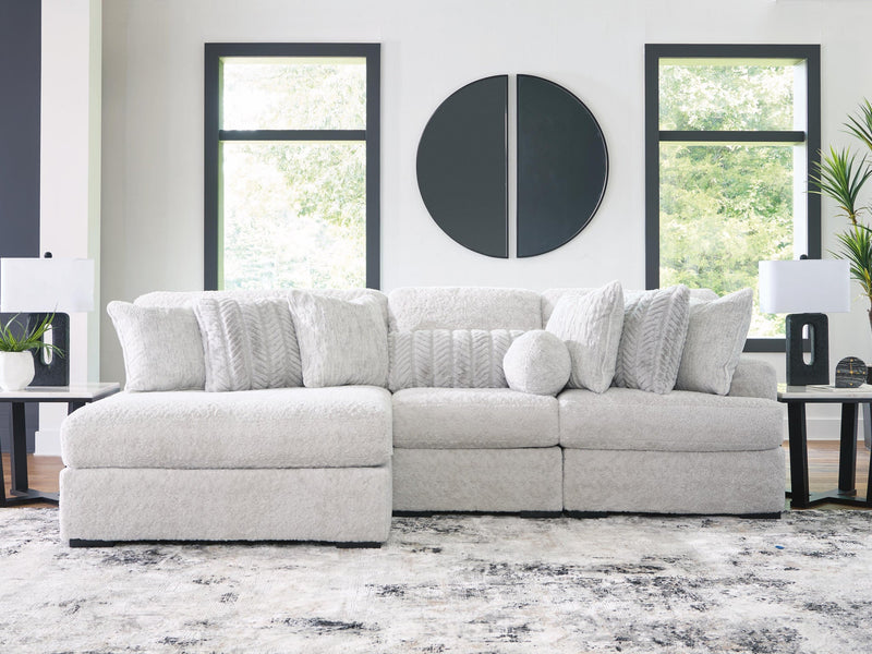 Cuddle Plush 3-Piece Sectional with Chaise