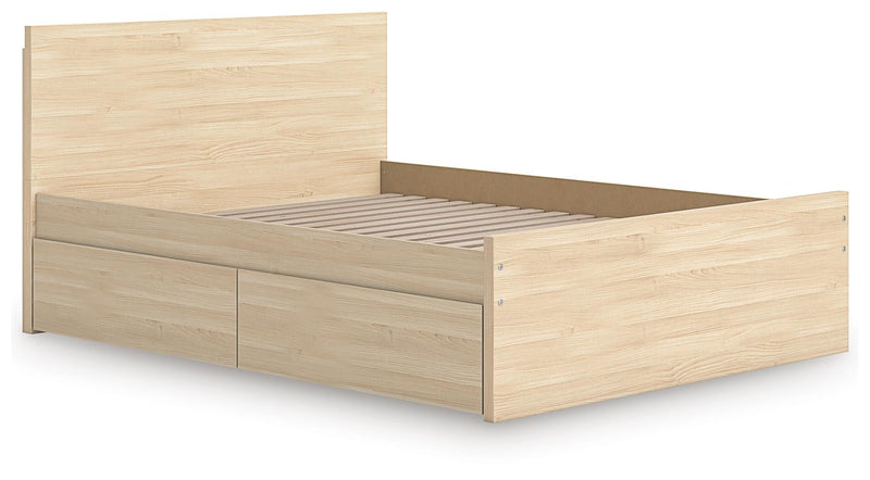 Ashley Express - Onita Queen Panel Platform Bed with 1 Side Storage