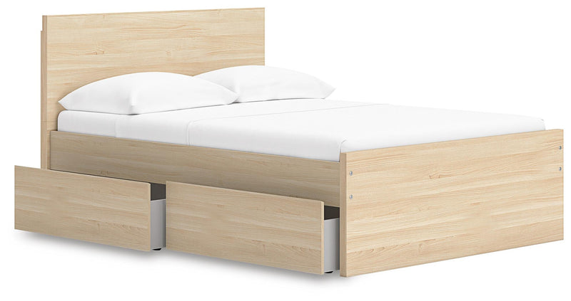 Ashley Express - Onita Full Panel Platform Bed with 1 Side Storage