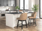 Ashley Express - Neymorton UPH Swivel Barstool (2/CN)