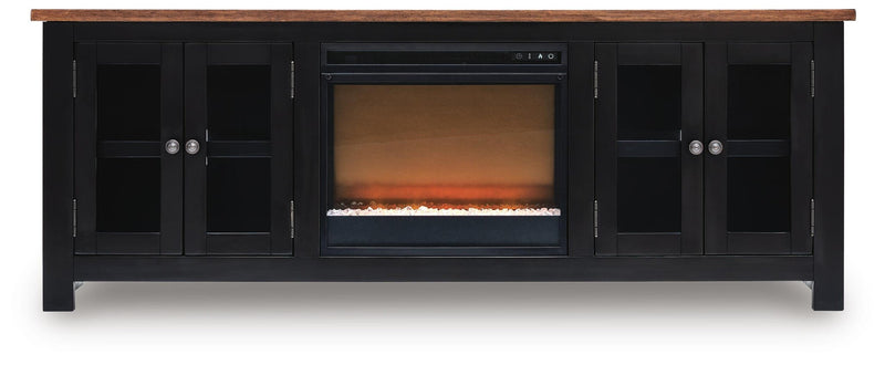 Wildenauer 76" TV Stand with Electric Fireplace