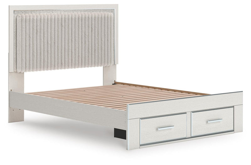 Zuraleus Queen Upholstered Panel Platform Storage Bed