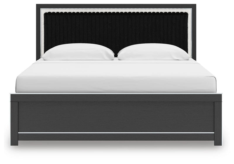 Zuraleus King Upholstered Panel Bed