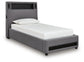 Ashley Express - Verishaw Twin Upholstered Bed with Wireless Audio