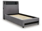 Ashley Express - Verishaw Twin Upholstered Bed with Wireless Audio