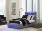 Ashley Express - Verishaw Twin Upholstered Bed with Wireless Audio