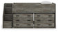 Frandern Twin Loft Bed with Drawer Storage