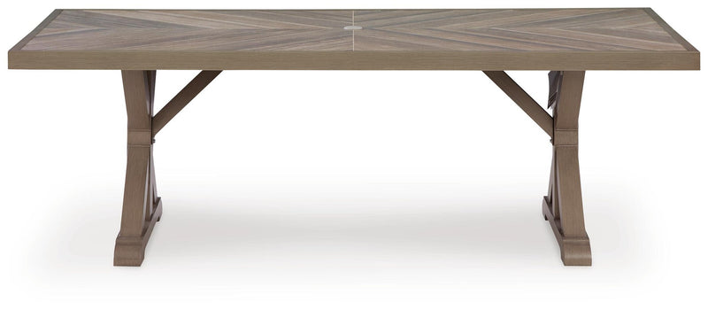 Laguna Heights RECT Dining Table w/UMB OPT
