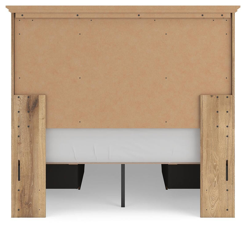 Makidern Full Panel Storage Bed