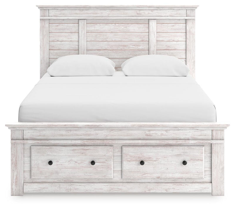 Makidern Queen Panel Storage Bed