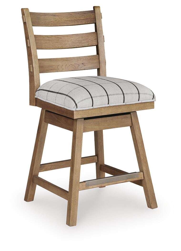Ashley Express - Ridgester UPH Swivel Barstool (2/CN)