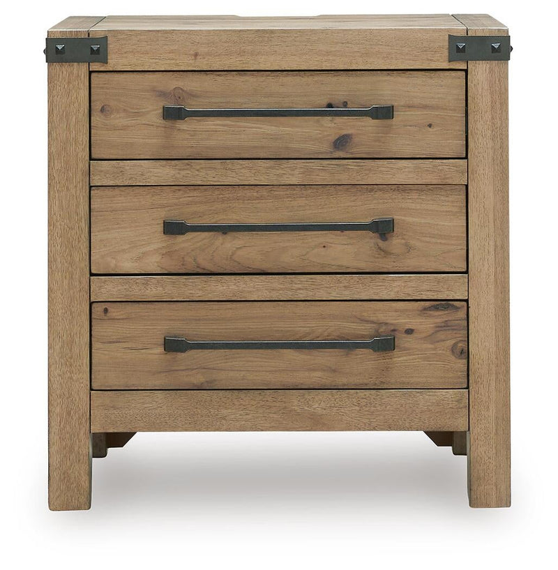 Ridgester Three Drawer Night Stand