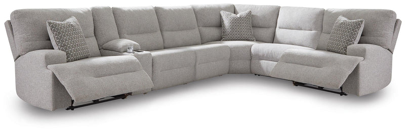 Acklen Place 7-Piece Power Sectional Reclining Sofa with Storage Console