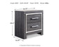 Lodanna Full Panel Bed with Mirrored Dresser, Chest and Nightstand
