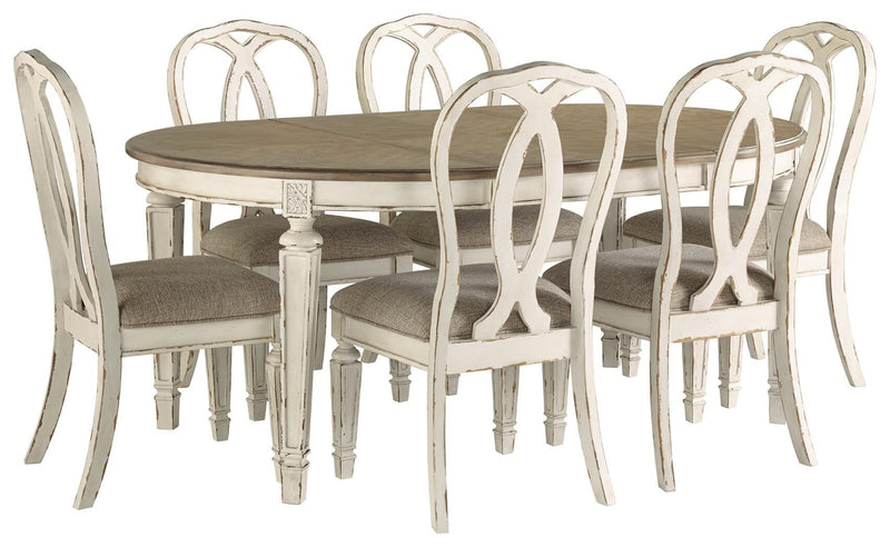 Realyn Dining Table and 6 Chairs