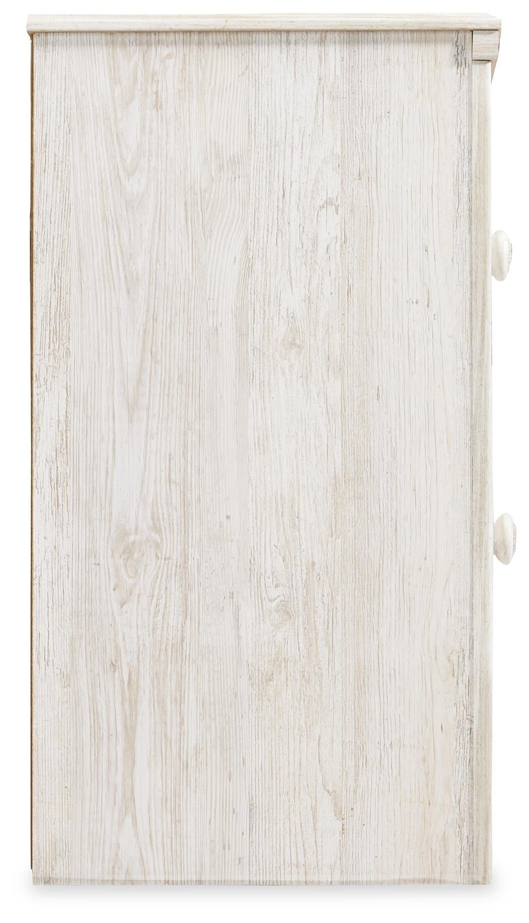 Paxberry King Panel Bed with Mirrored Dresser, Chest and Nightstand