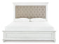 Kanwyn Queen Panel Bed with Mirrored Dresser, Chest and Nightstand