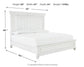 Kanwyn Queen Panel Bed with Mirrored Dresser, Chest and Nightstand