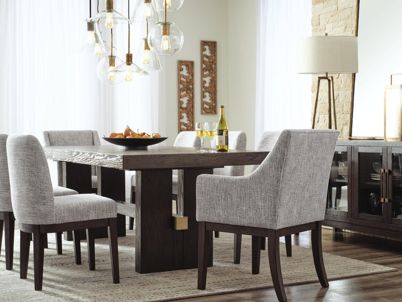 Burkhaus Dining Table and 8 Chairs