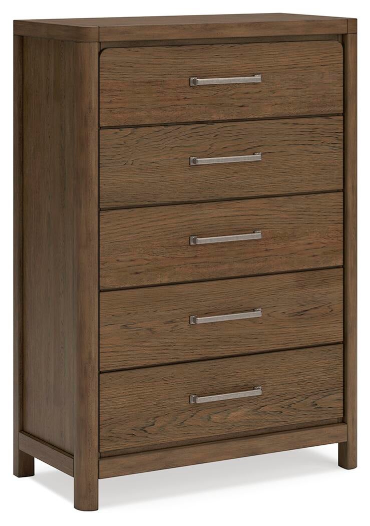 Cabalynn King Upholstered Bed with Mirrored Dresser, Chest and Nightstand