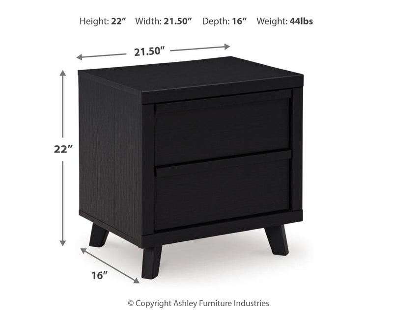 Danziar King Panel Bed, Dresser, Mirror, Chest and Nightstand