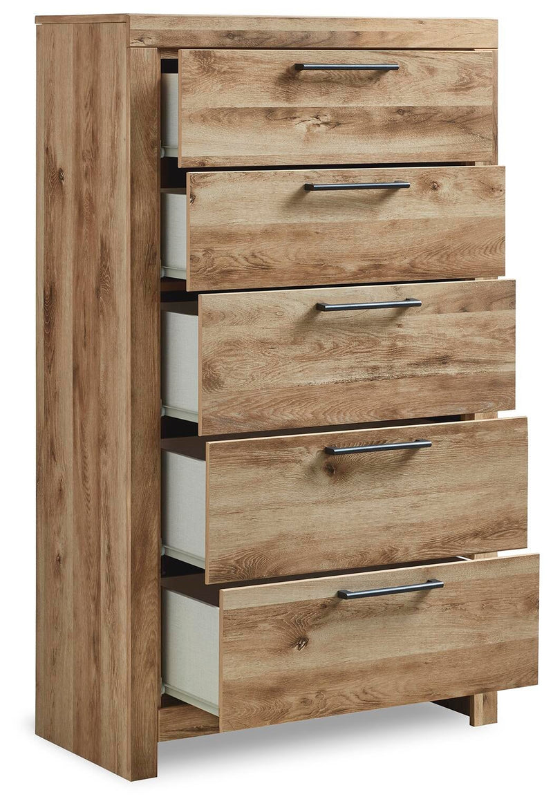 Hyanna Full Panel Headboard, Dresser, Mirror, Chest and Nightstand