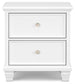Fortman Twin Panel Bed with Mirrored Dresser, Chest and Nightstand