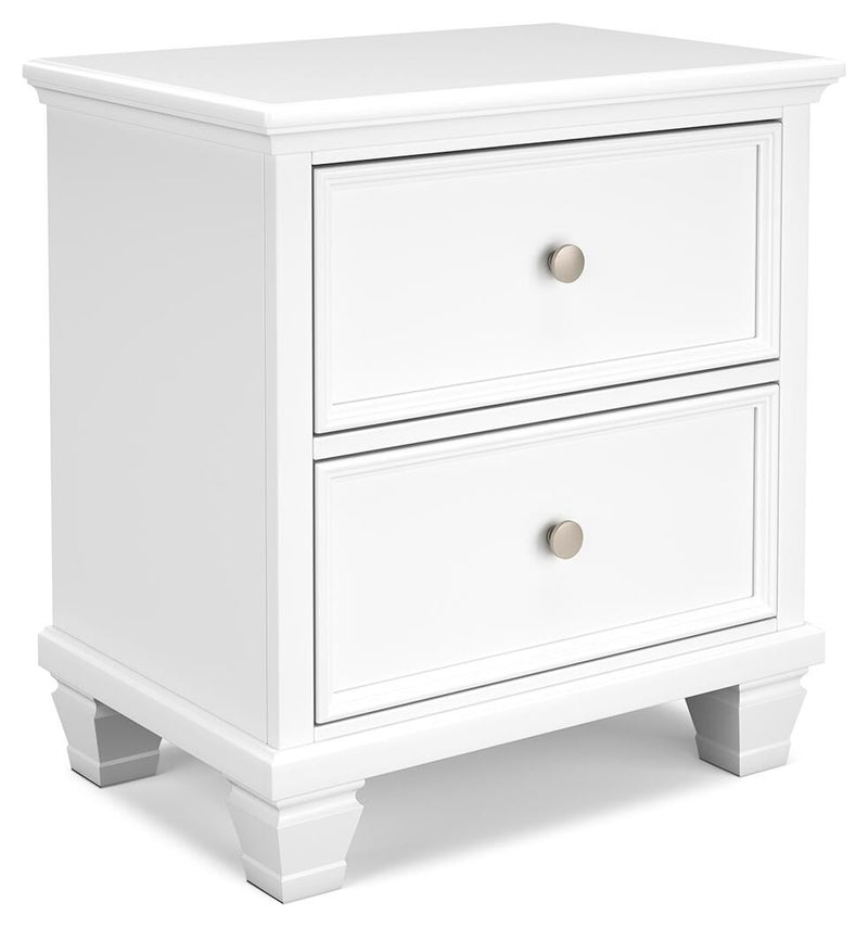 Fortman Twin Panel Bed with Mirrored Dresser, Chest and Nightstand