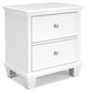 Fortman Twin Panel Bed with Mirrored Dresser, Chest and Nightstand