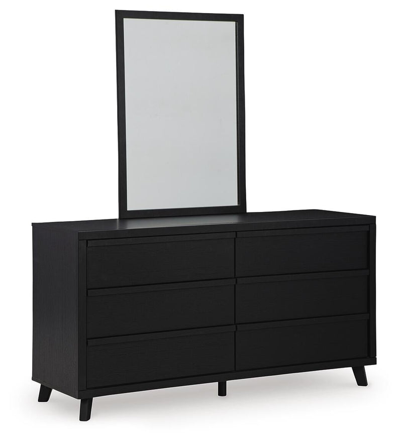 Danziar Queen Panel Headboard, Dresser, Mirror, Chest and Nightstand