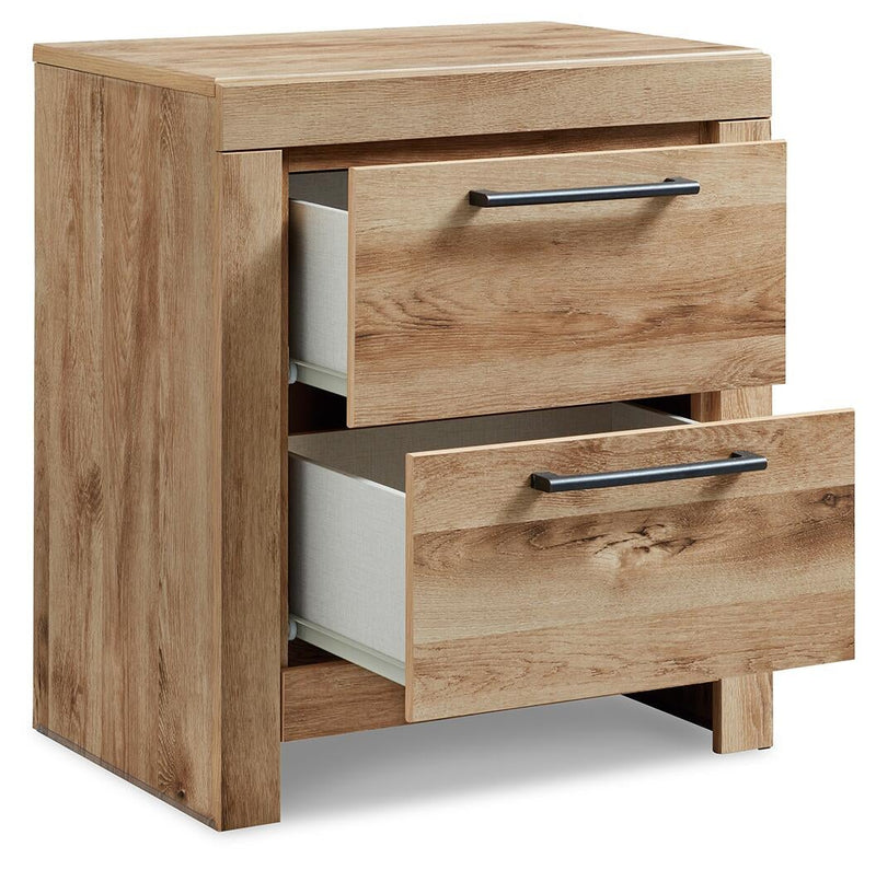 Hyanna Queen Panel Storage Bed with 2 Under Bed Storage Drawer, Dresser, Mirror, Chest and Nightstand