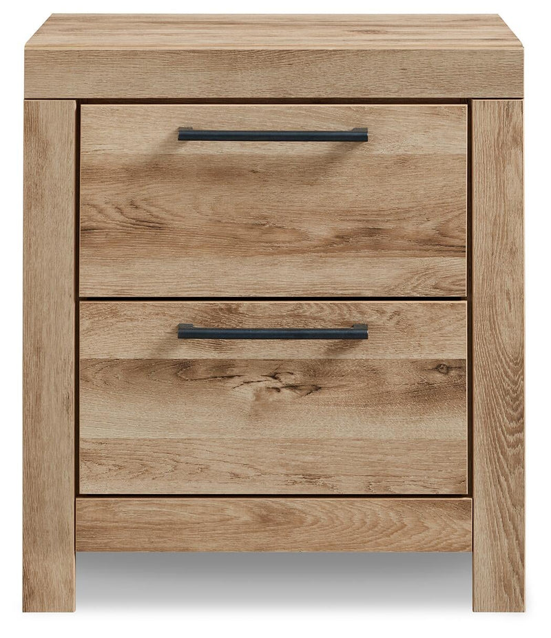 Hyanna Twin Panel Bed with 1 Side Storage, Dresser, Mirror and Nightstand